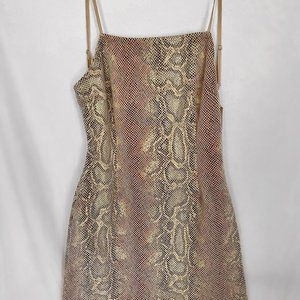 Urban Outfitters Snakeskin Backless Dress